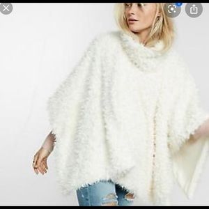 NWOT teddy / fuzzy poncho